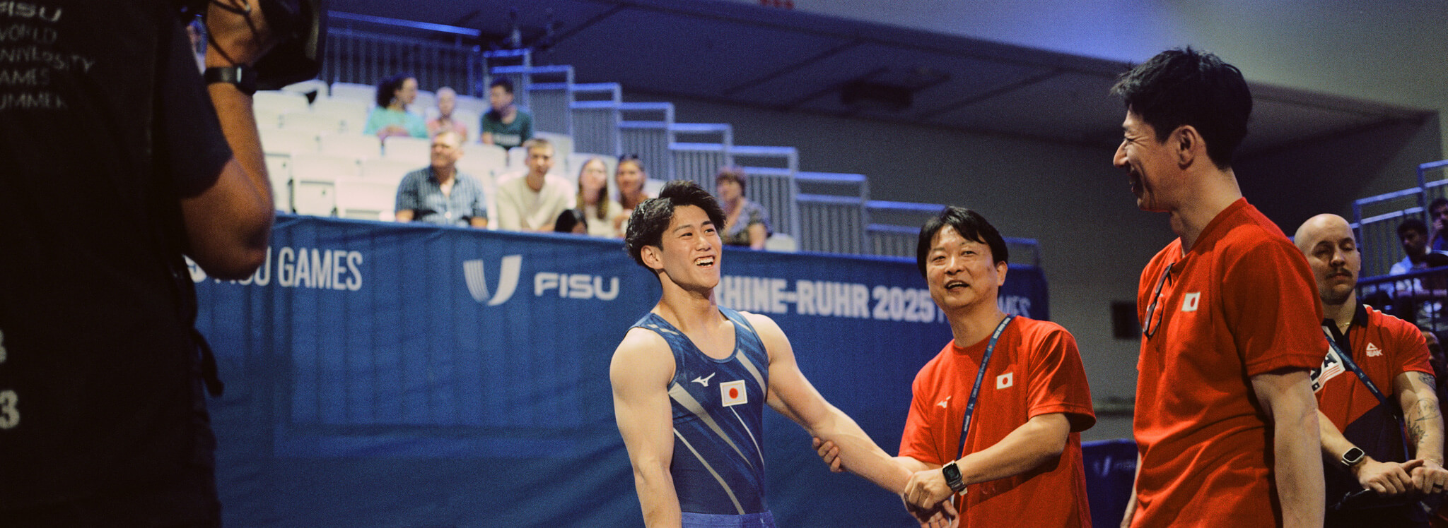 20250725_FISU_RHINERUHR_GAMES_Mamaiya7Panorama_0002_final Marcel Haupt Olympic GYMNASTIC Photography Former Athlete Insight. Analog Picture of daily Hashimoto, Olympic Champion.
